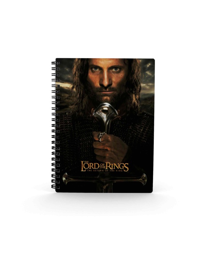 Libreta efecto 3d sd toys el señor de los anillos aragorn Libreta efecto 3d sd toys el señor de los anillos aragorn