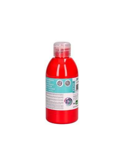 Pintura acrilica liderpapel bote de 250 ml rojo