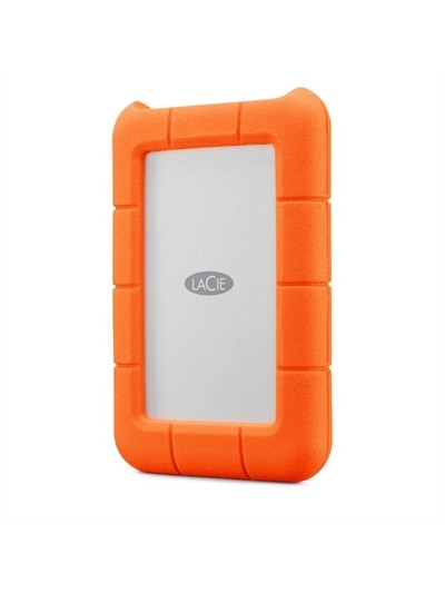 Rugged usb - c disco duro externo 5 tb gris - amarillo