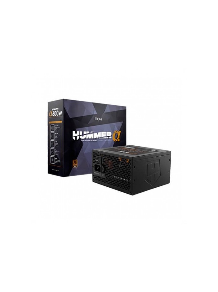 Fuente de alimentacion nox 600w hummer alpha x600w 80+ bronze - semimodular atx Fuente de alimentacion nox 600w hummer alpha x600w 80+ bronze - semimodular atx