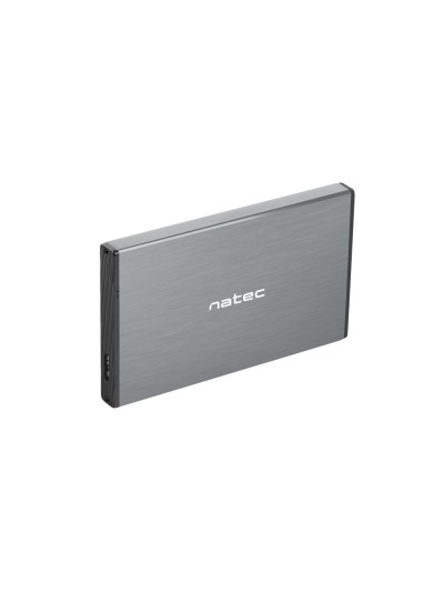 Caja externa natec rhino go disco duro 25 pulgadas pulgadas usb 3.0 sata gris