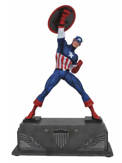 Figura diamond collection marvel avengers capitan america estatua resina 30 cm premier collection