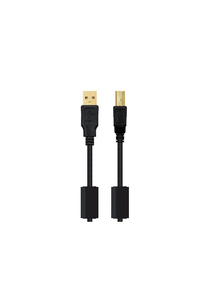 Cable ferrita usb tipo a a usb tipo b nanocable 2m negro macho a macho Cable ferrita usb tipo a a usb tipo b nanocable 2m negro macho a macho