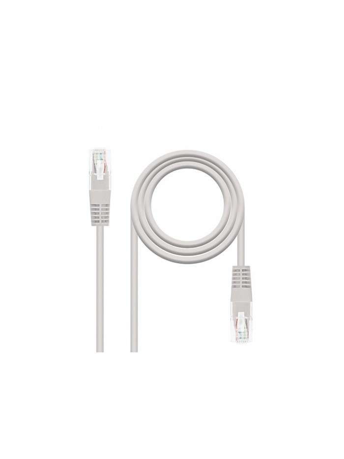 Cable red nanocable latiguillo rj45 utp cat6 5m gris Cable red nanocable latiguillo rj45 utp cat6 5m gris