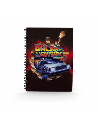 Libreta efecto 3d poster bttf 2 regreso al futuro