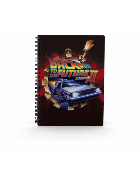 Libreta efecto 3d poster bttf 2 regreso al futuro