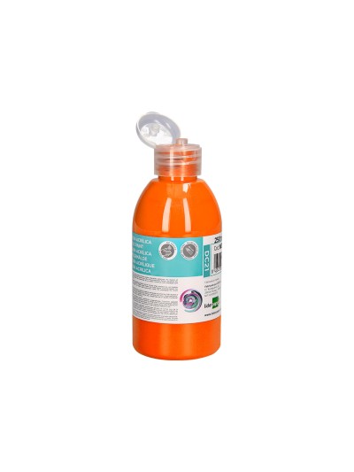 Pintura acrilica liderpapel bote de 250 ml naranja