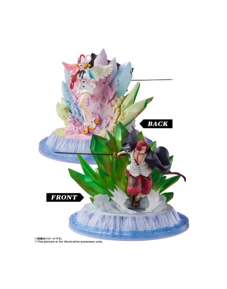 Figura tamashii nations figuarts zero one piece extra battle red shanks & uta