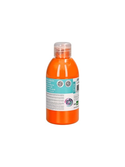 Pintura acrilica liderpapel bote de 250 ml naranja
