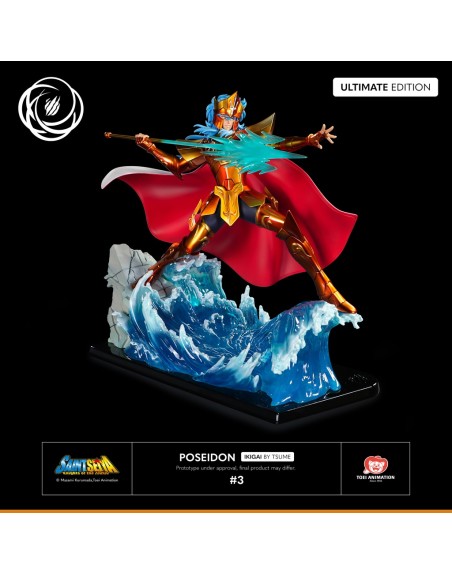Figura tsume art saint seiya poseidon resina escala 1 - 6 ikigai