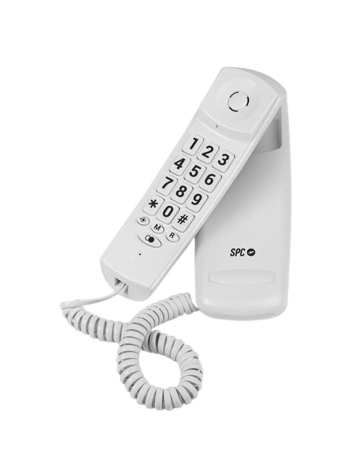 Telefono fijo spc original lite 2 blanco - tecla r - 10 memorias indirectas Telefono fijo spc original lite 2 blanco - tecla r - 10 memorias indirectas