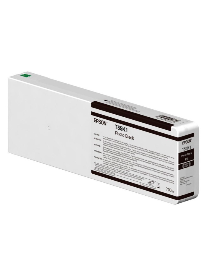 Cartucho tinta epson t55k100 ultrachrome hdx - hd photo black 700ml Cartucho tinta epson t55k100 ultrachrome hdx - hd photo black 700ml