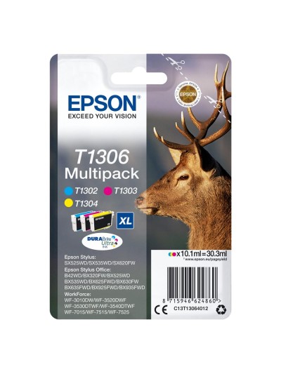 Multipack cartucho tinta epson t1306 cian - magenta - amarillo