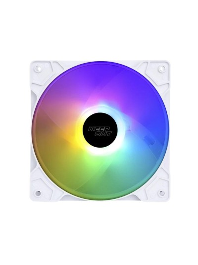 Ventilador caja keep out xfc - 120fw rgb 120mm blanco