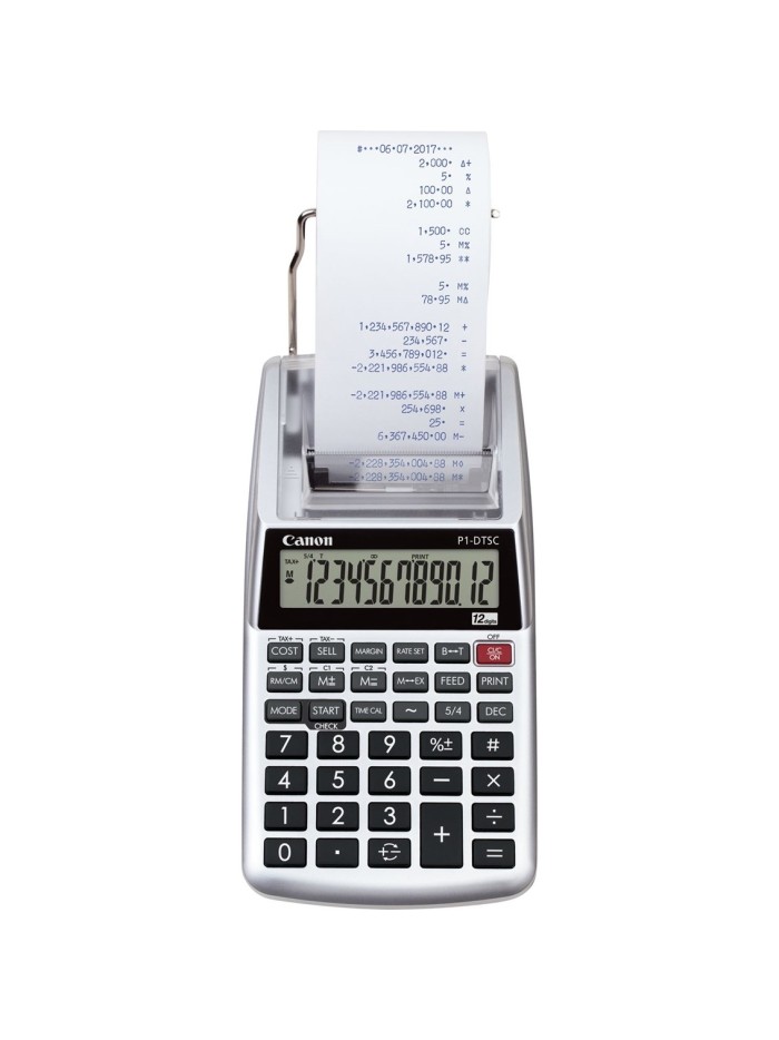 Calculadora canon impresion portatil p1 - dtsc ii hwb 12 digitos Calculadora canon impresion portatil p1 - dtsc ii hwb 12 digitos