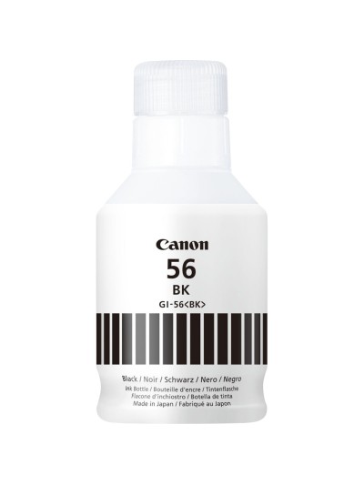 Botella tinta canon gi - 56bk 170ml 6000 paginas