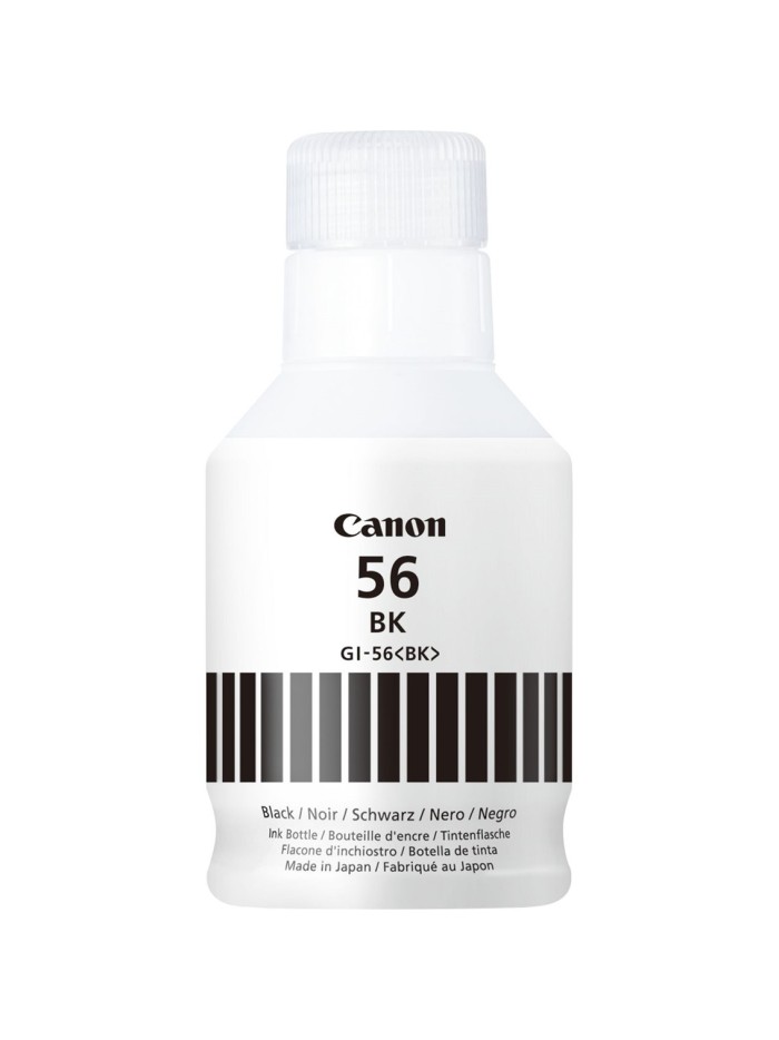 Botella tinta canon gi - 56bk 170ml 6000 paginas Botella tinta canon gi - 56bk 170ml 6000 paginas