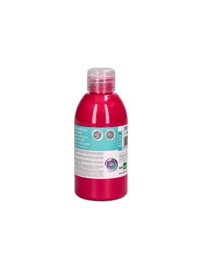 Pintura acrilica liderpapel bote de 250 ml magenta
