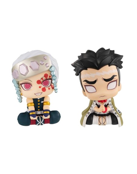 Pack 2 figuras megahouse demon slayer kimetsu no yaiba gyomei uzui