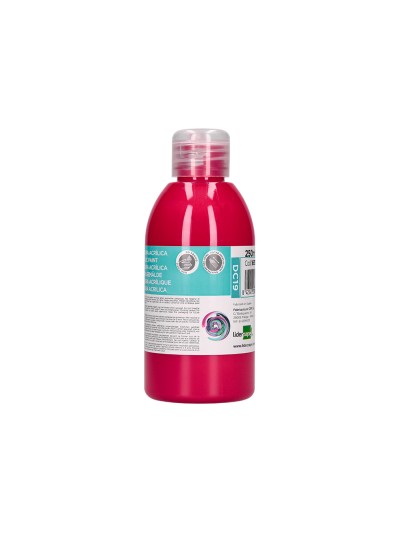 Pintura acrilica liderpapel bote de 250 ml magenta