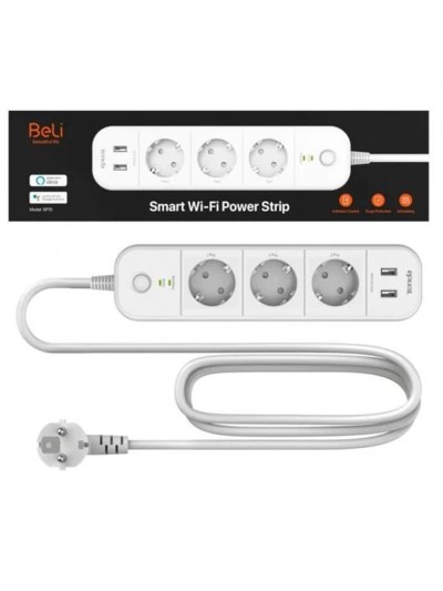 Regleta smart tenda sp15 3x schuko - 2x usb