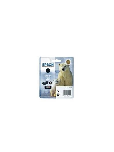 Cartucho tinta epson t260140 negro xp - 600 - 605 - 700 - 800 - oso polar