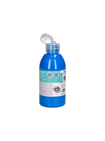 Pintura acrilica liderpapel bote de 250 ml cian