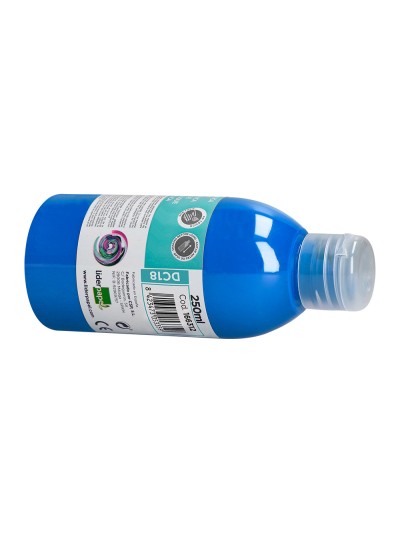 Pintura acrilica liderpapel bote de 250 ml cian