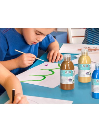 Pintura acrilica liderpapel bote de 250 ml cian