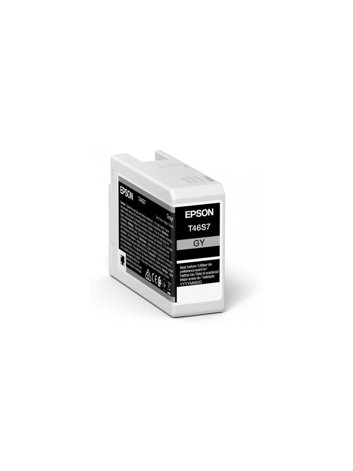 Epson singlepack gray t46s7 ultrachrome pro 10 ink 25ml sc - p700 Epson singlepack gray t46s7 ultrachrome pro 10 ink 25ml sc - p700