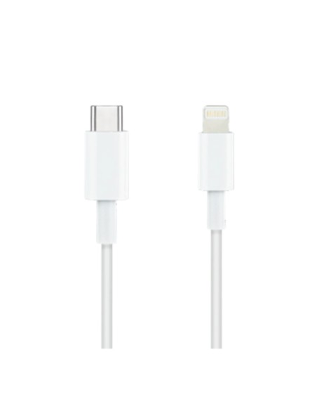 Cable nanocable lightning a usb tipo c iphone ipad ipod blanco 1m