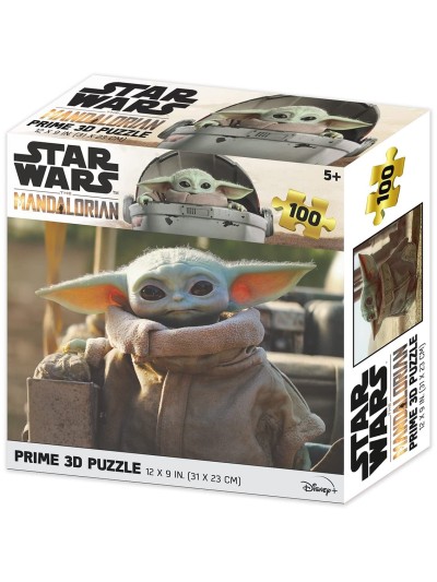 Puzle lenticular prime 3d 100 piezas the mandalorian grogu