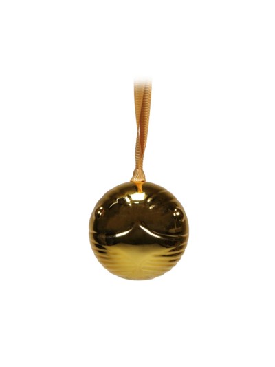 Decoracion de navidad half moon bay harry potter snitch dorada