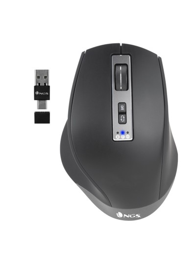 Raton multidispositivo inalambrico recargable ngs blur - rb