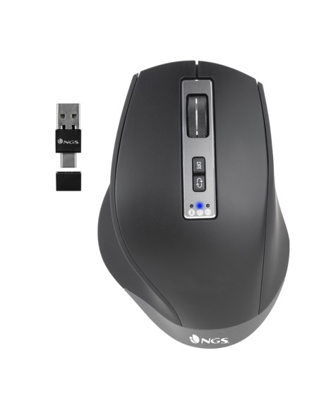 Raton multidispositivo inalambrico recargable ngs blur - rb