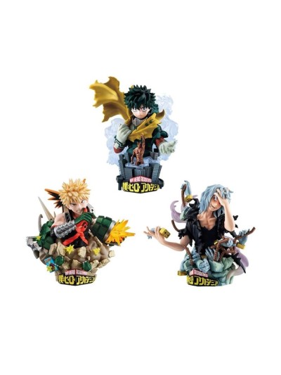 Pack 3 figuras megahouse petitrama ex series 3 my hero academia type - decision