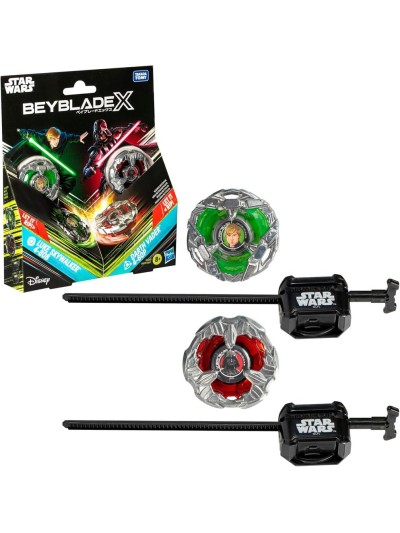 Juego hasbro beyblade x star wars luke skywalker vs darth vader