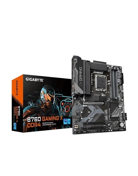 Placa base gigabyte b760 gaming x ddr4 atx - 4x ddr4 - 4x sata3 - 3x usb 3.2 - 1x usb tipo c - 5x usb 2.0