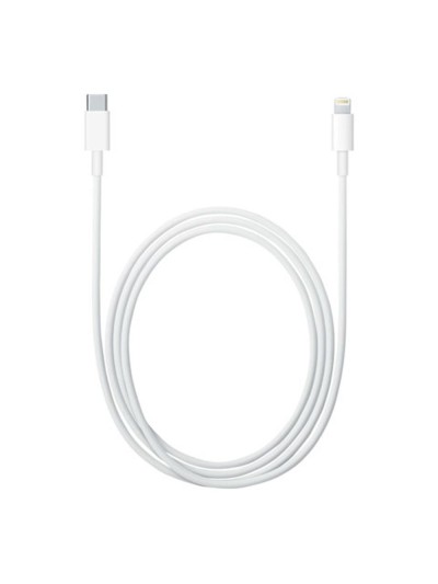 Cable lightning a usb tipo c apple 1m - macho - macho - blanco