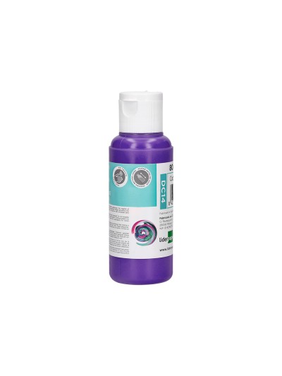 Pintura acrilica liderpapel bote de 80 ml violeta