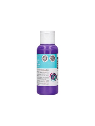 Pintura acrilica liderpapel bote de 80 ml violeta