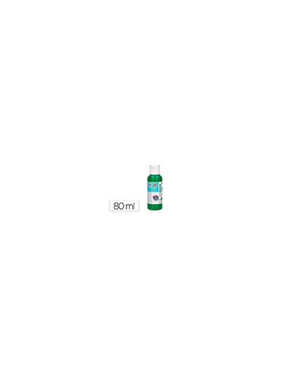 Pintura acrilica liderpapel bote de 80 ml verde oscuro