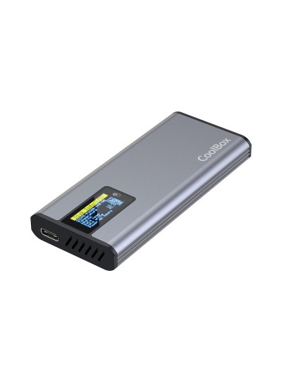 Mini carcasa disco duro ssd coolbox coo - mcm - m2f m.2 nvme y sata usb3.2 gen2