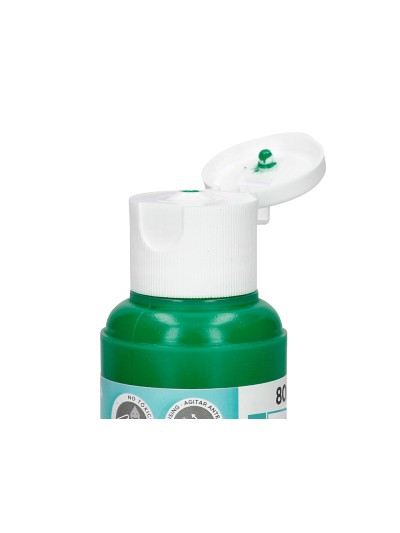 Pintura acrilica liderpapel bote de 80 ml verde oscuro