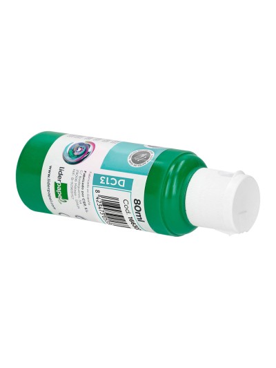 Pintura acrilica liderpapel bote de 80 ml verde oscuro
