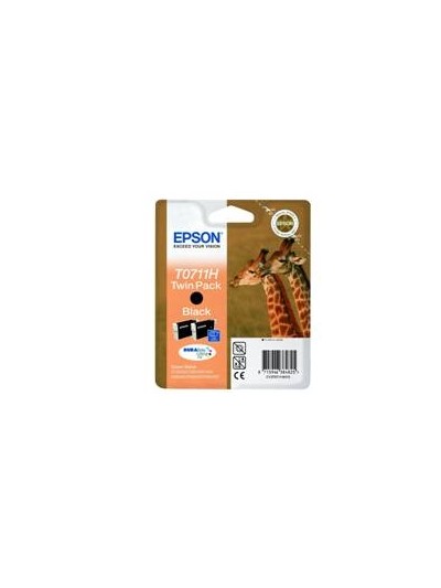 Pack 2 tintas epson c13t07114h10 negro gran capacidad pack de 2 unidades - jirafa
