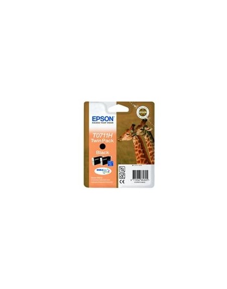 Pack 2 tintas epson c13t07114h10 negro gran capacidad pack de 2 unidades - jirafa