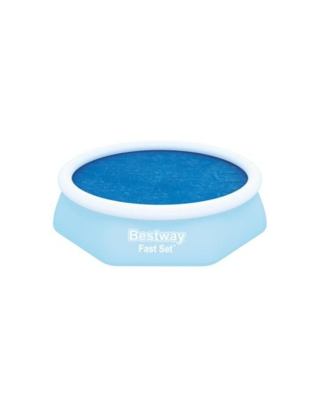 Bestway 58060 - cobertor solar azul para piscinas de 8' x 26 pulgadas - 2.44m x 66 cm