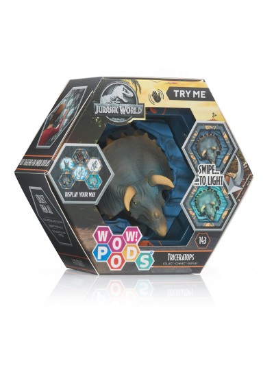 Figura wow! pod jurassic world dominion triceratops