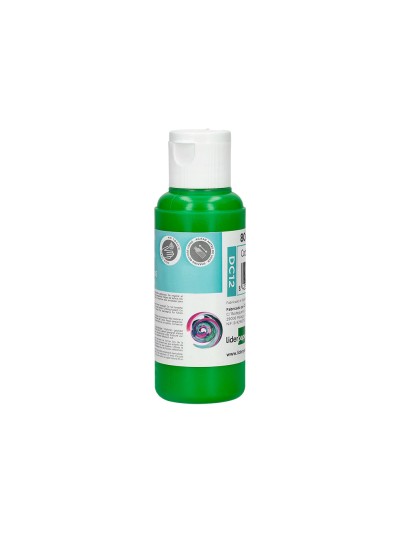 Pintura acrilica liderpapel bote de 80 ml verde